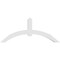 Ekena Millwork Archdale Architectural Grade PVC Gable Bracket, 84"W x 35"H x 6"D x 6"F, 10/12 Pitch GBP084X35X0606ARC00 - alternate 5